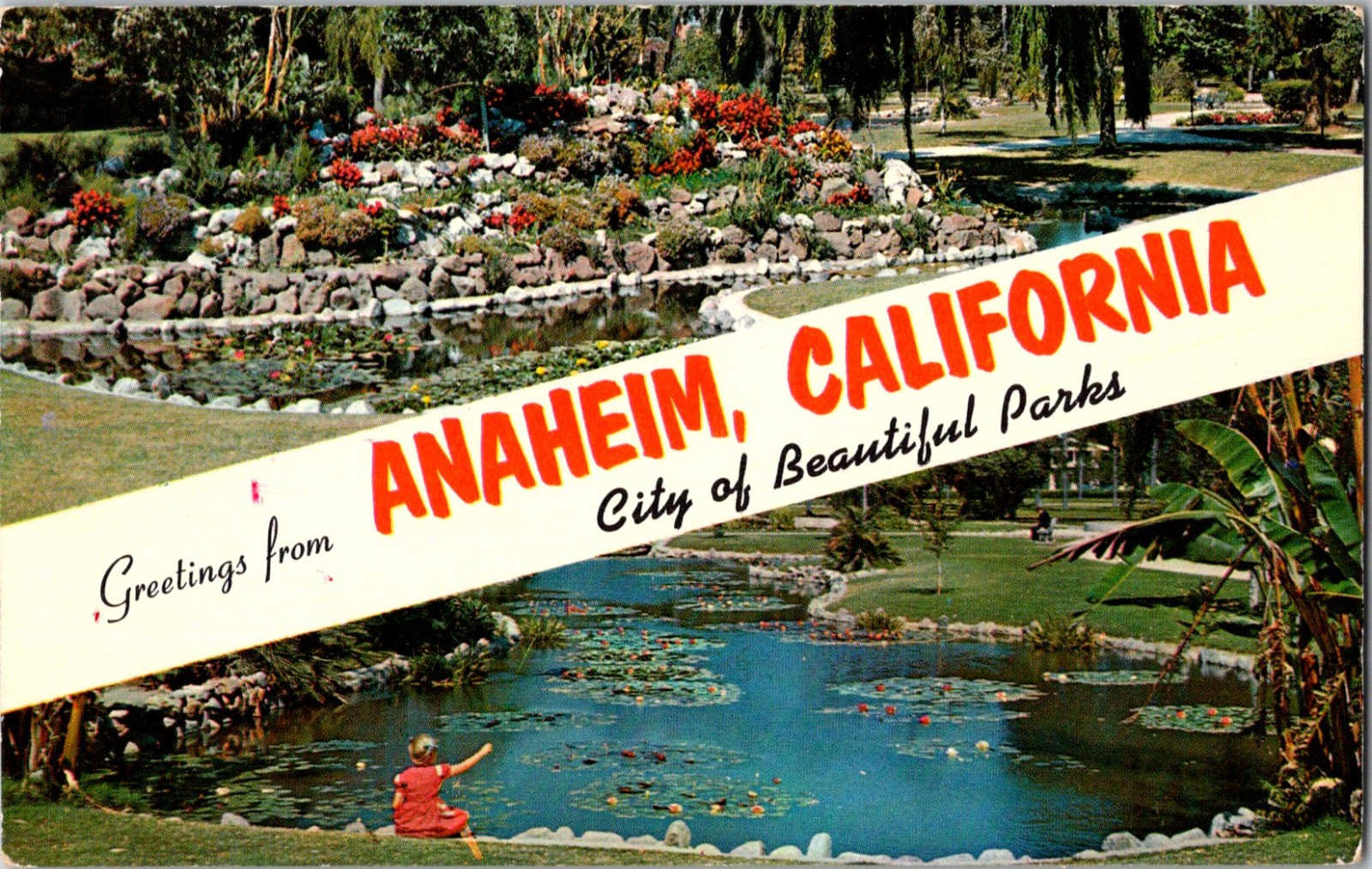 Greetings From Anaheim California 1963 Chrome Postcard