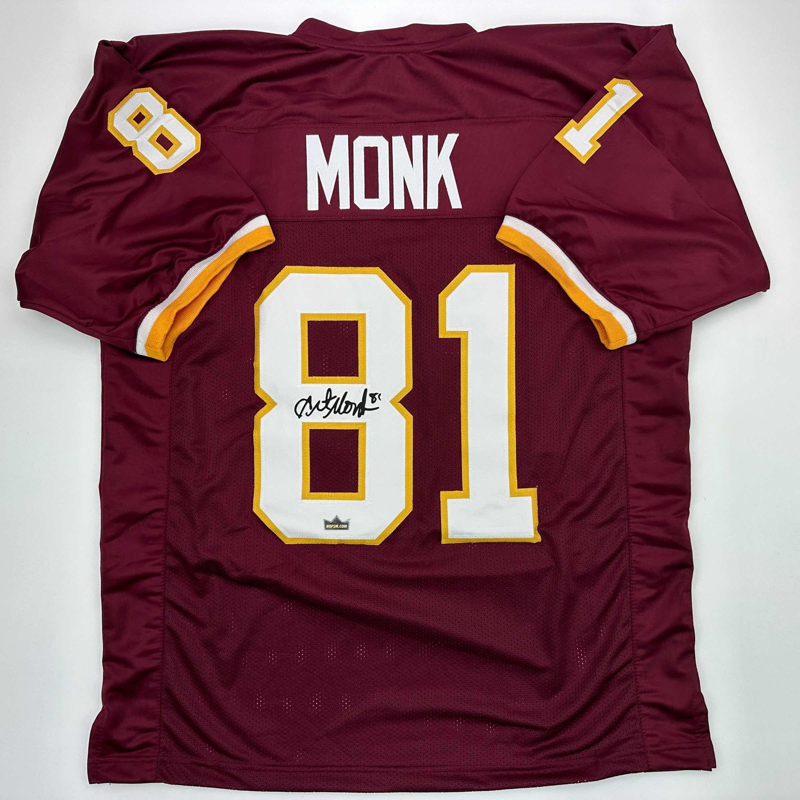 Facsimile Autographed Art Monk Washington Red Reprint Jersey Size Men\'s XL Facsimile Autographed Art Monk Washington Red Reprint Jersey Size Men\'s XL