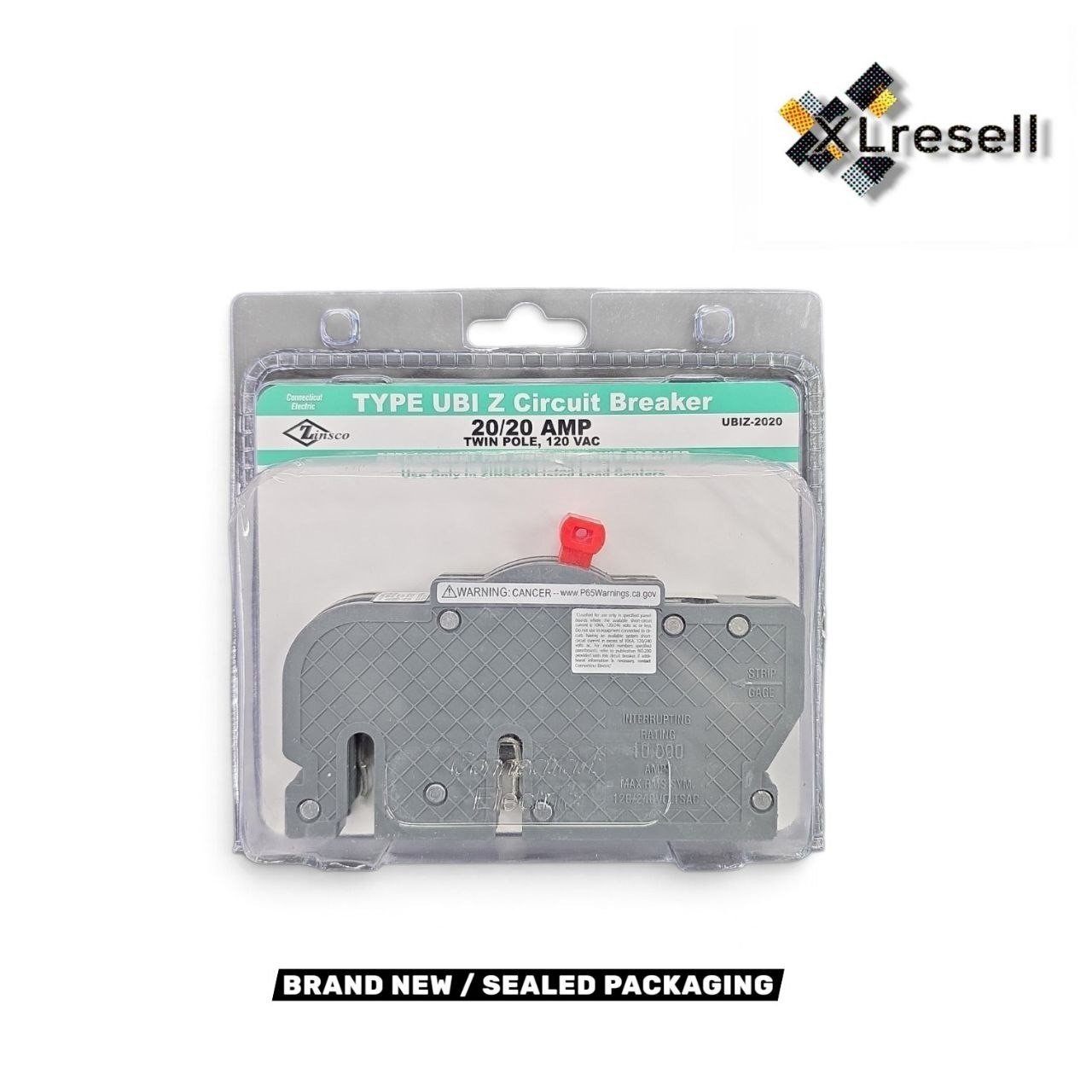 Connecticut Electric UBI VPKUBIZ2020 20 Amp Twin Pole Twin Circuit Breaker