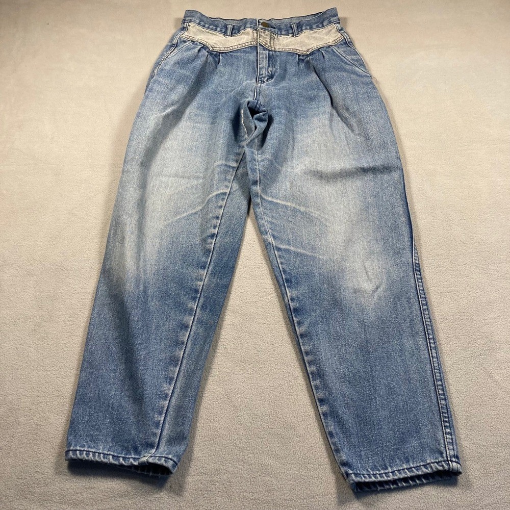 Vintage Gitano Jeans Womens 13/14 Blue Tapered High Rise Non-Stretch Light Wash