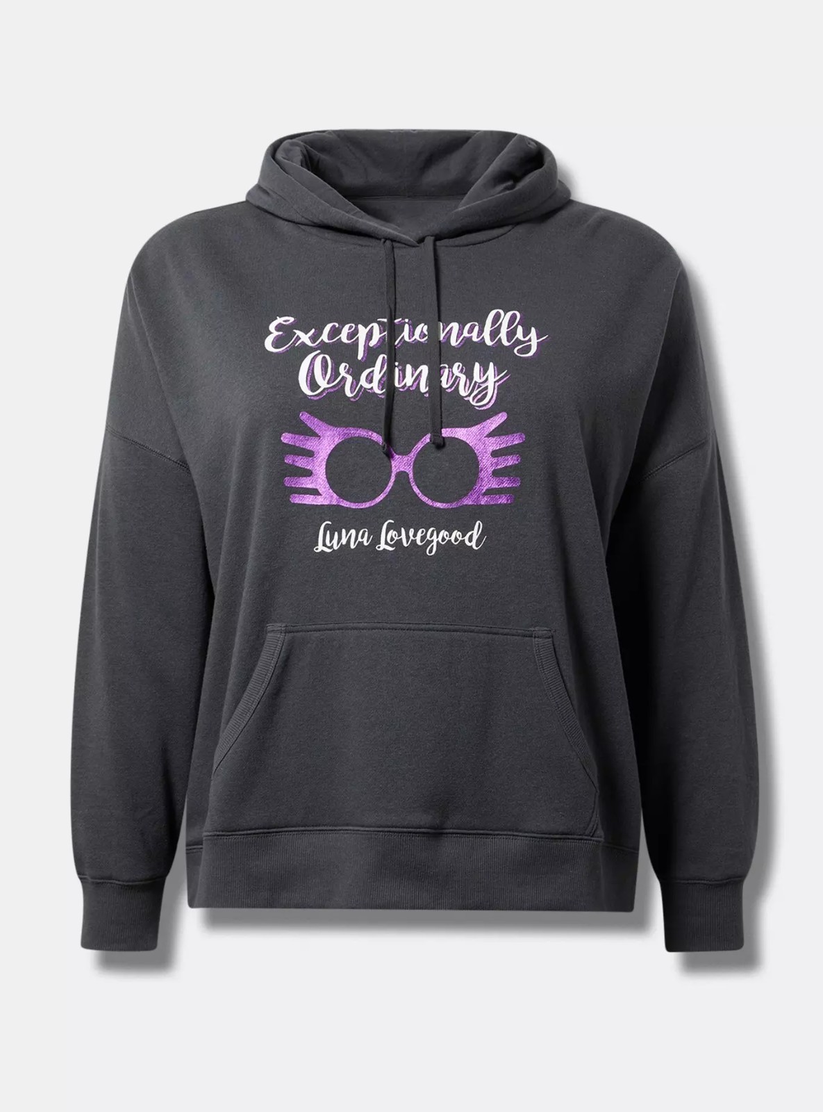 Torrid Potter Luna Lovegood Hoodie Relaxed Fit Gray NWT New 4X Torrid Potter Luna Lovegood Hoodie Relaxed Fit Gray NWT New 4X