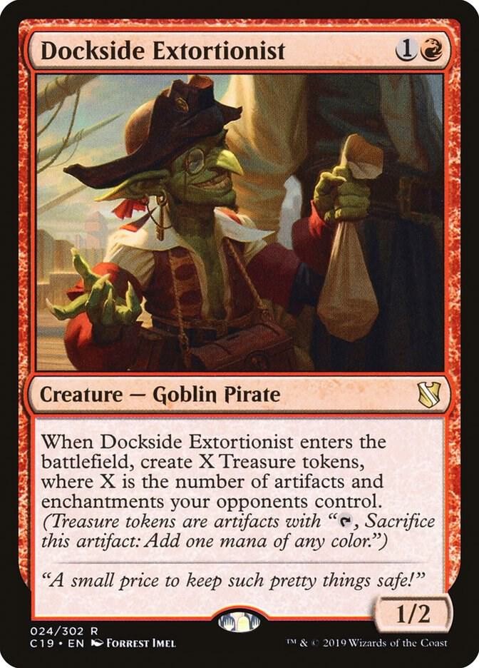 1x Dockside Extortionist - Commander 2019 - NM  -  MTG
