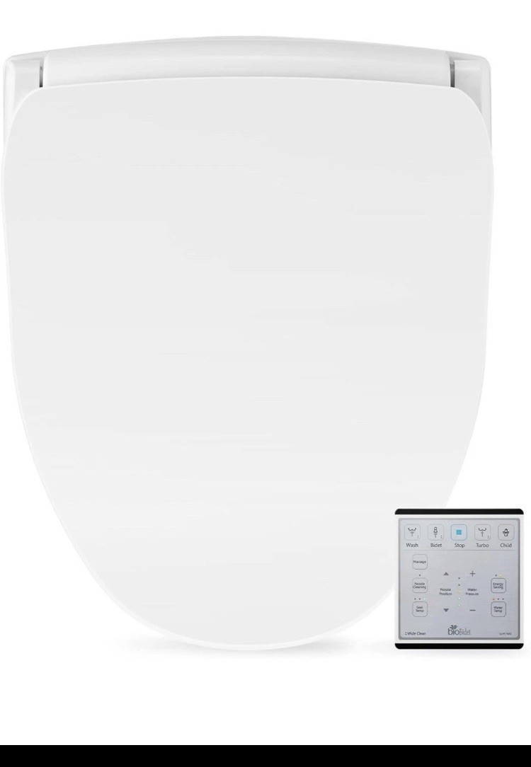 Bio Bidet Slim Two Electric Bidet Toilet Seat Round, Warm Water Heated Seat Bio Bidet Slim Two Electric Bidet Toilet Seat Round, Warm Water Heated Seat