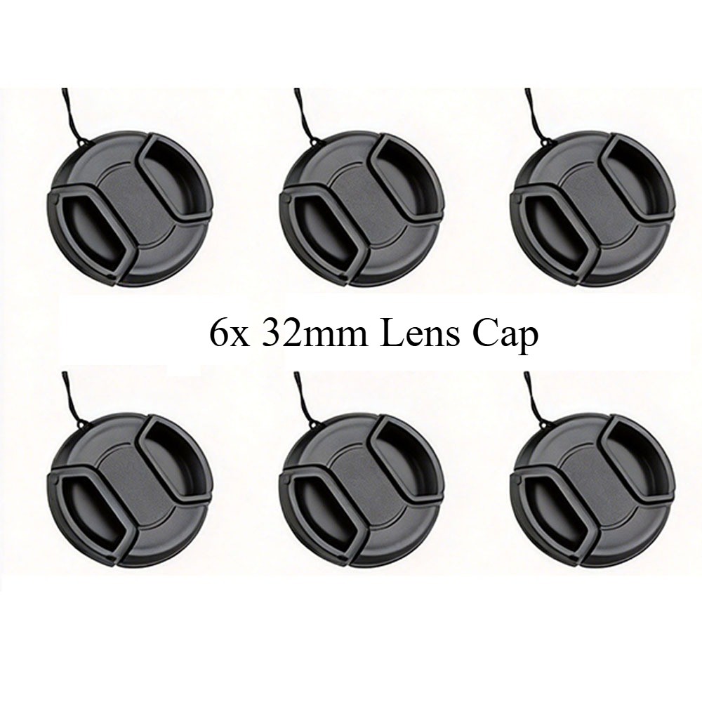 6PCS Front Lens Cap for Camera Lenses 37/40.5/43/46/49/52/55/58/62/67/72/77/82mm