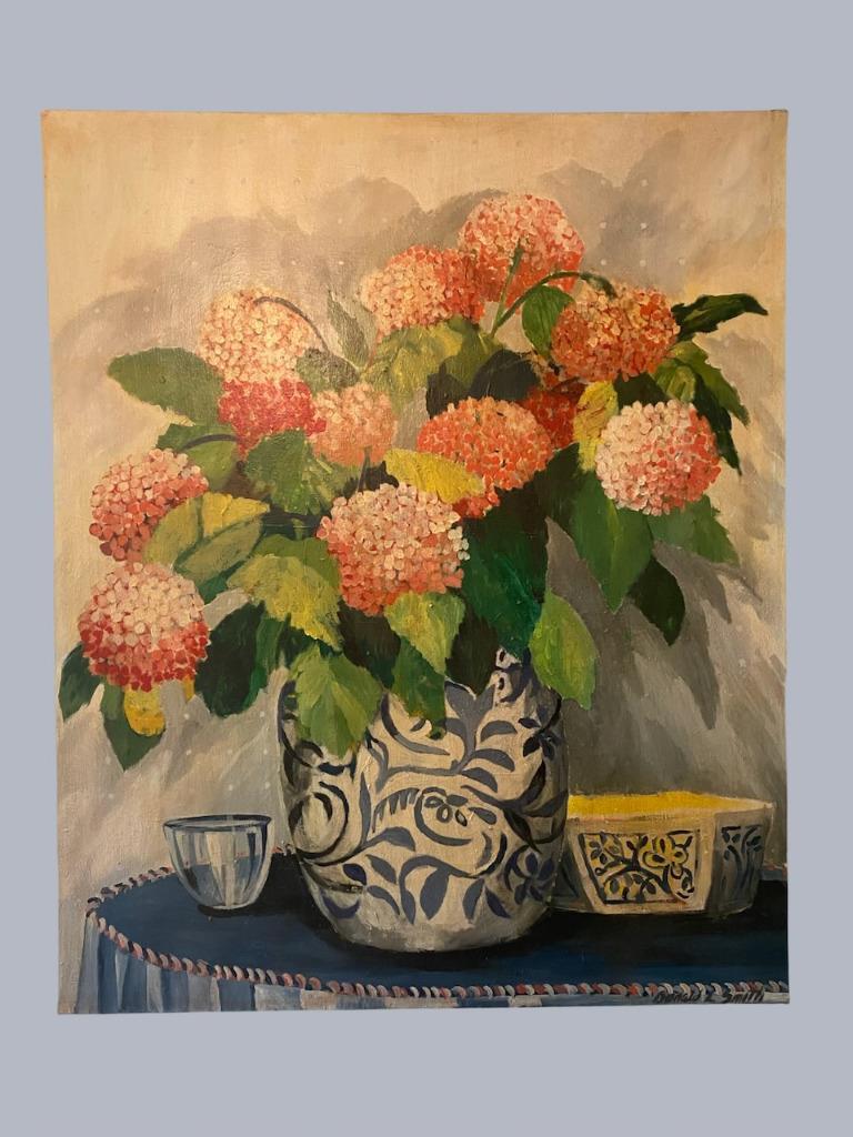 Stunning Donald Lloyd Smith Original Oil Painting Still LIfe California 44x54