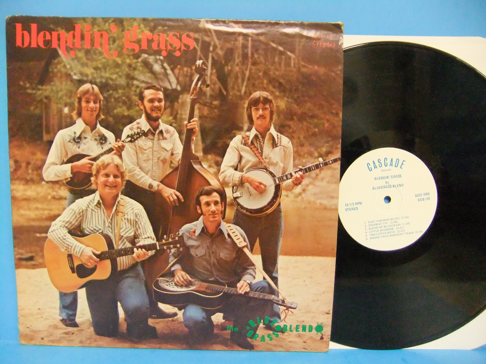 Bluegrass Blend Blendin\' Grass 1976 Record NM/VG+ Cascade BGB 101 RARE Obscure
