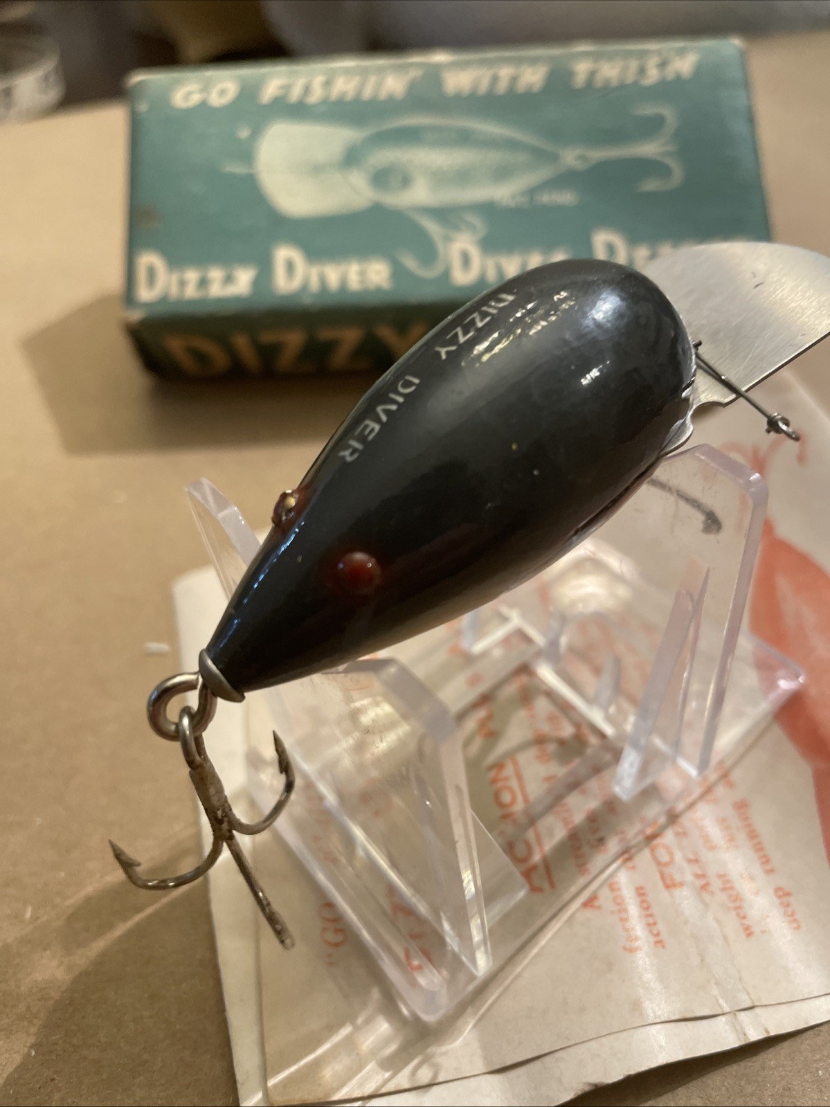 Vintage Fishathon Dizzy Diver Excellent Condition W/ Original & Papers Vintage Fishathon Dizzy Diver Excellent Condition W/ Original & Papers