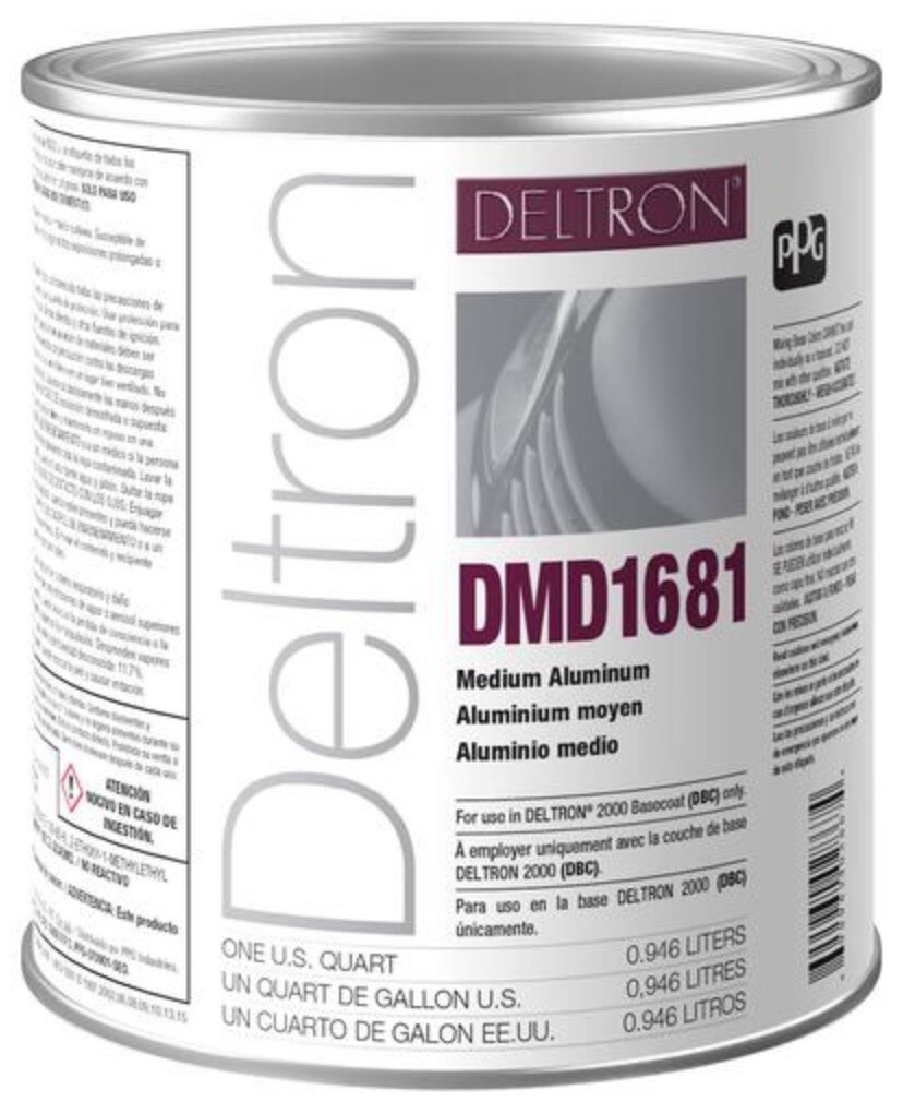Dmd1681 PPG Refinish Deltron 1 Quart Medium Aluminum 