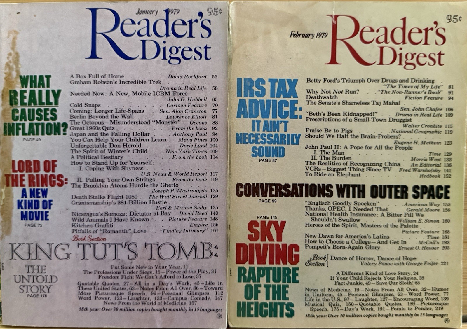 1979 January February READER\'S DIGEST MAGAZINE Vintage Ageless Fun Short Story