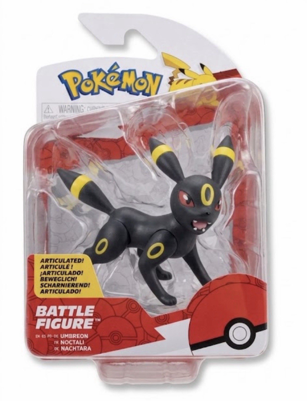 NEW Jazwares PKW3015 Pokemon UMBREON Articulated Battle Action Figure