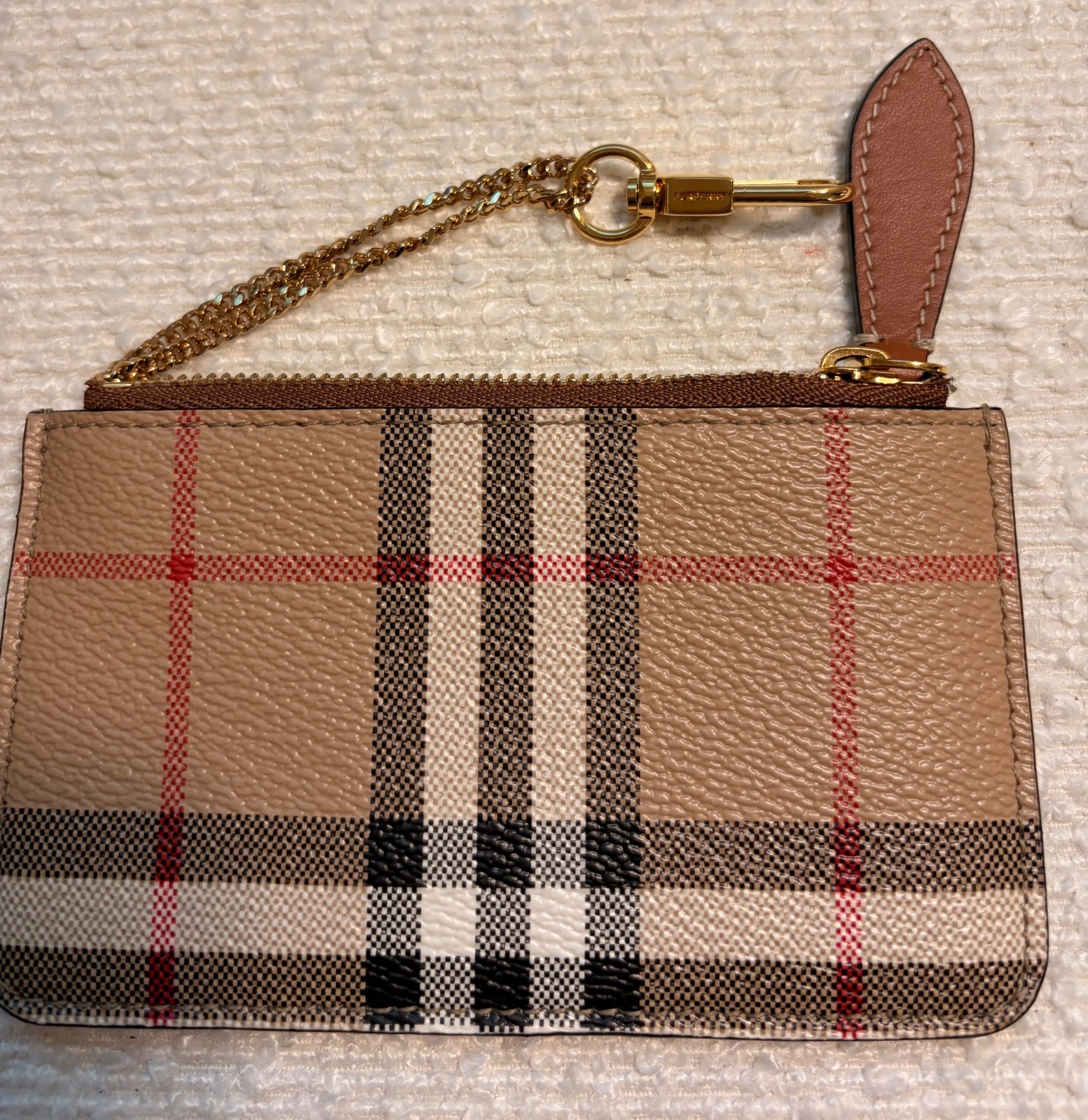 Burberry Vintage Check Kelbrook Key Pouch Card Case Archive Beige Burberry Vintage Check Kelbrook Key Pouch Card Case Archive Beige