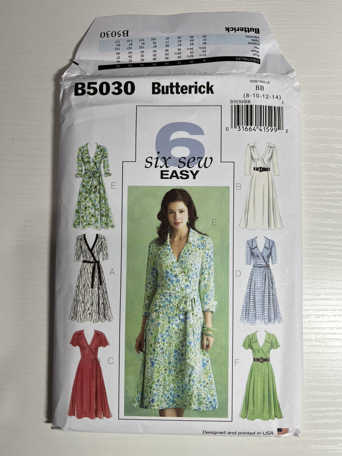 Butterick B5030 Sewing Pattern Misses\' Dress Belt & Sash Size 8-14 Cut