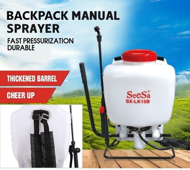FIVO 4 Gallon Pump Pressure Backpack Sprayer with 4 Nozzles for Lawn & Garden FIVO 4 Gallon Pump Pressure Backpack Sprayer with 4 Nozzles for Lawn & Garden