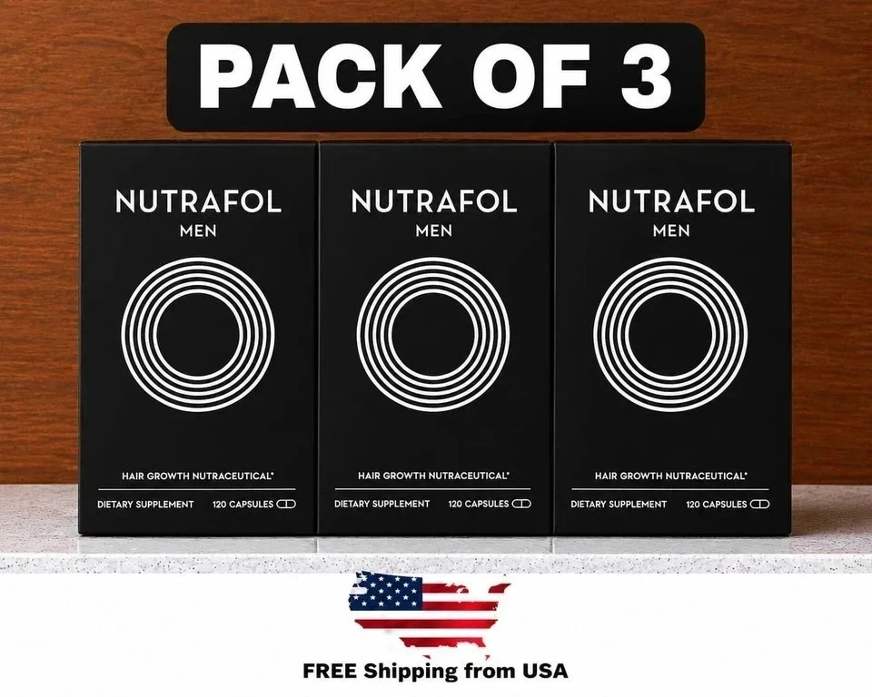 Pack Of 3 Men's Hair Growth Total 360 Capsules Exp 2027 Ship From US Pack Of 3 Men's Hair Growth Total 360 Capsules Exp 2027 Ship From US