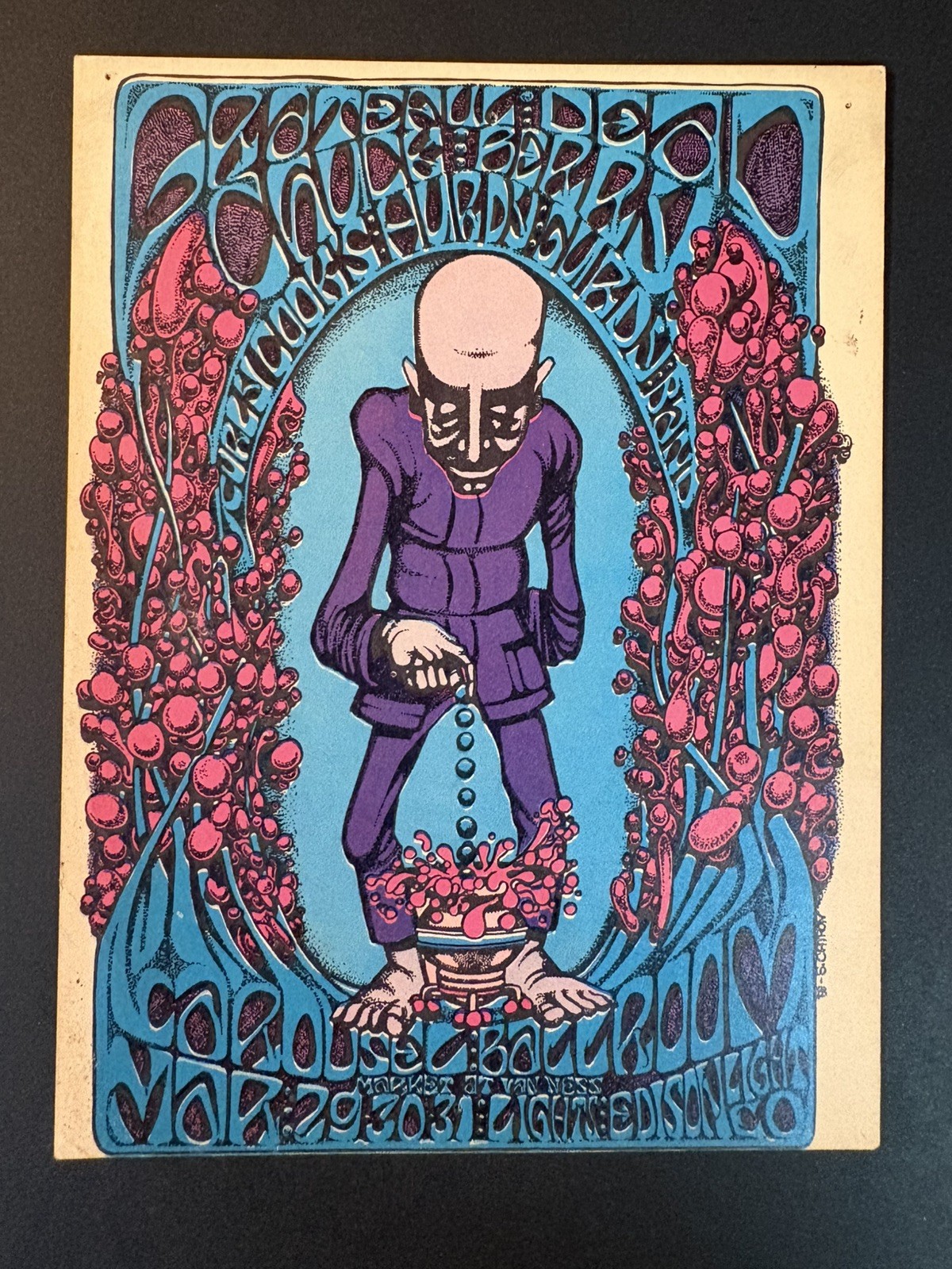 1968 Greatful Dead Berry Dropper Carousel Ball Room original AOR 2.163 1968 Greatful Dead Berry Dropper Carousel Ball Room original AOR 2.163