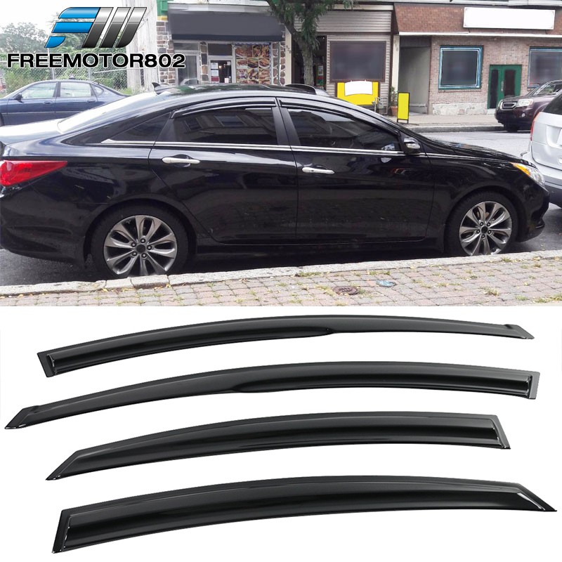 Fits 11-14 Hyundai Sonata YF MUG Style Window Visors Rain Sun Guard Deflector Fits 11-14 Hyundai Sonata YF MUG Style Window Visors Rain Sun Guard Deflector