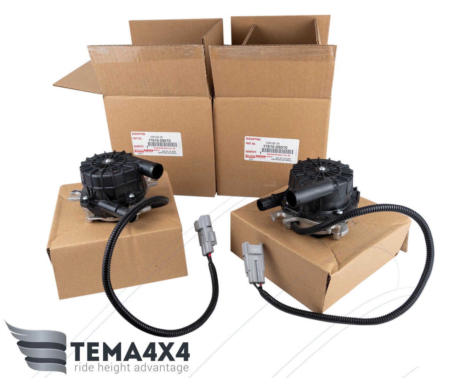 2x OEM Genuine Secondary Air Injection Pump 176100S010 For Toyota Tundra 5.7L