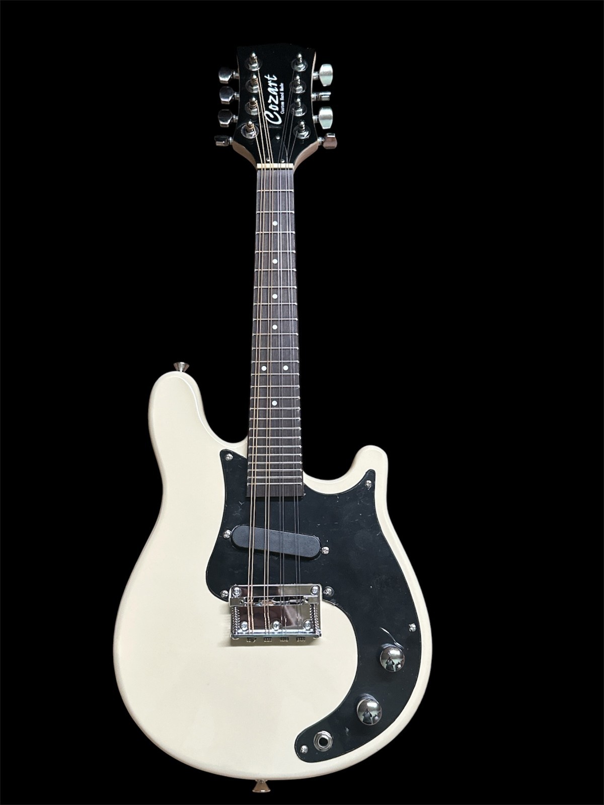 New 8 String Electric Mandolin Vintage White Solid Custom Mando-Strat Style
