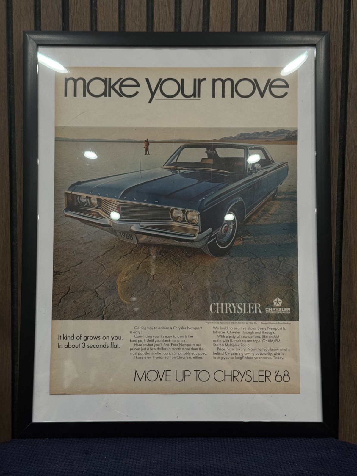 Vintage 1968 Chrysler Newport Poster Vintage 1968 Chrysler Newport Poster
