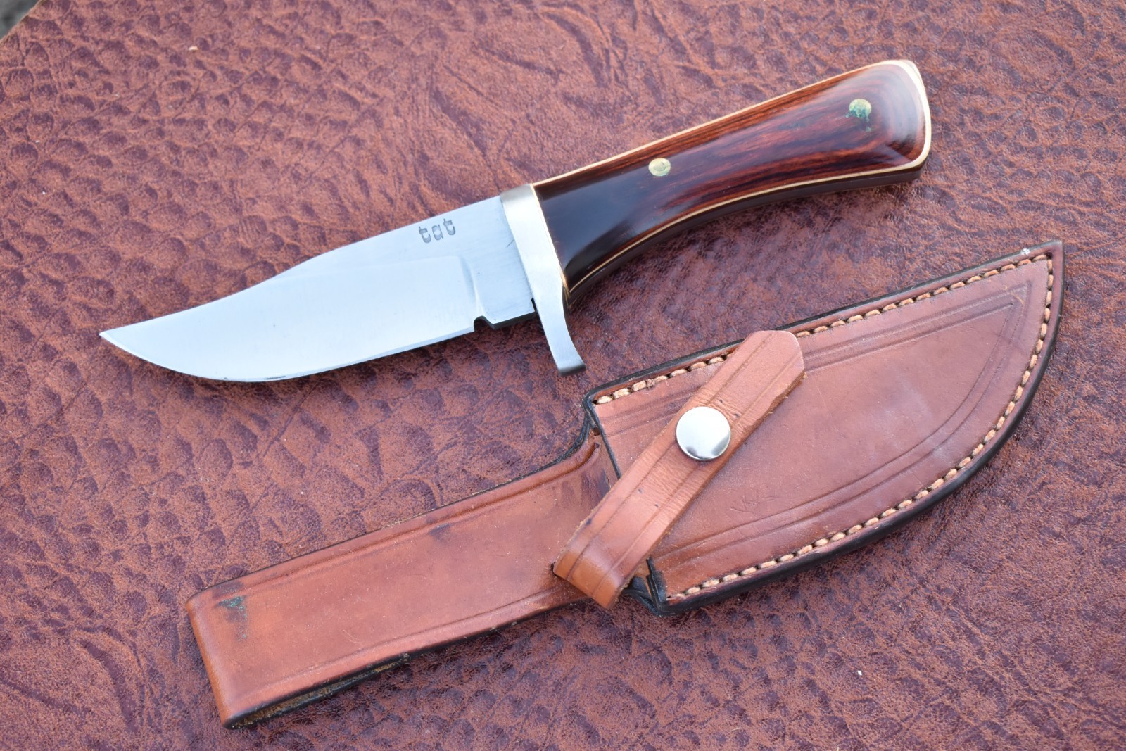 CUSTOM DOUG BRACK “TAT” WOOD FIXED BLADE KNIFE MUSEUM-QUALITY MASTERPIECE (26558