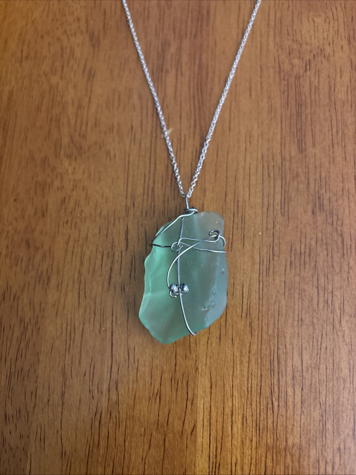 Silver Sea-glass Necklace Silver Sea-glass Necklace