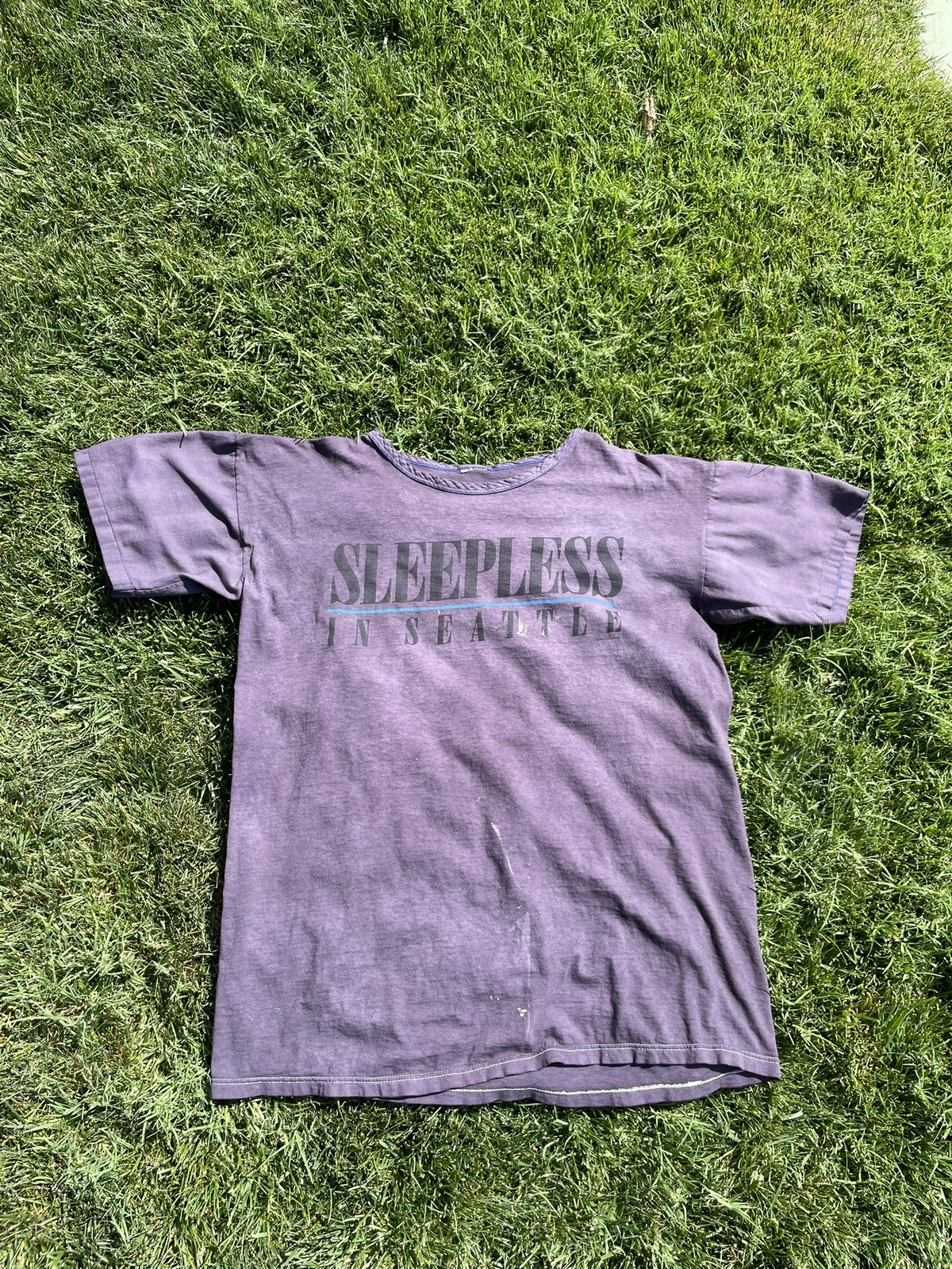 1993 Vintage OSFM Sleepless In Seattle Movie Promo Sleep T Shirt Custom dyed 