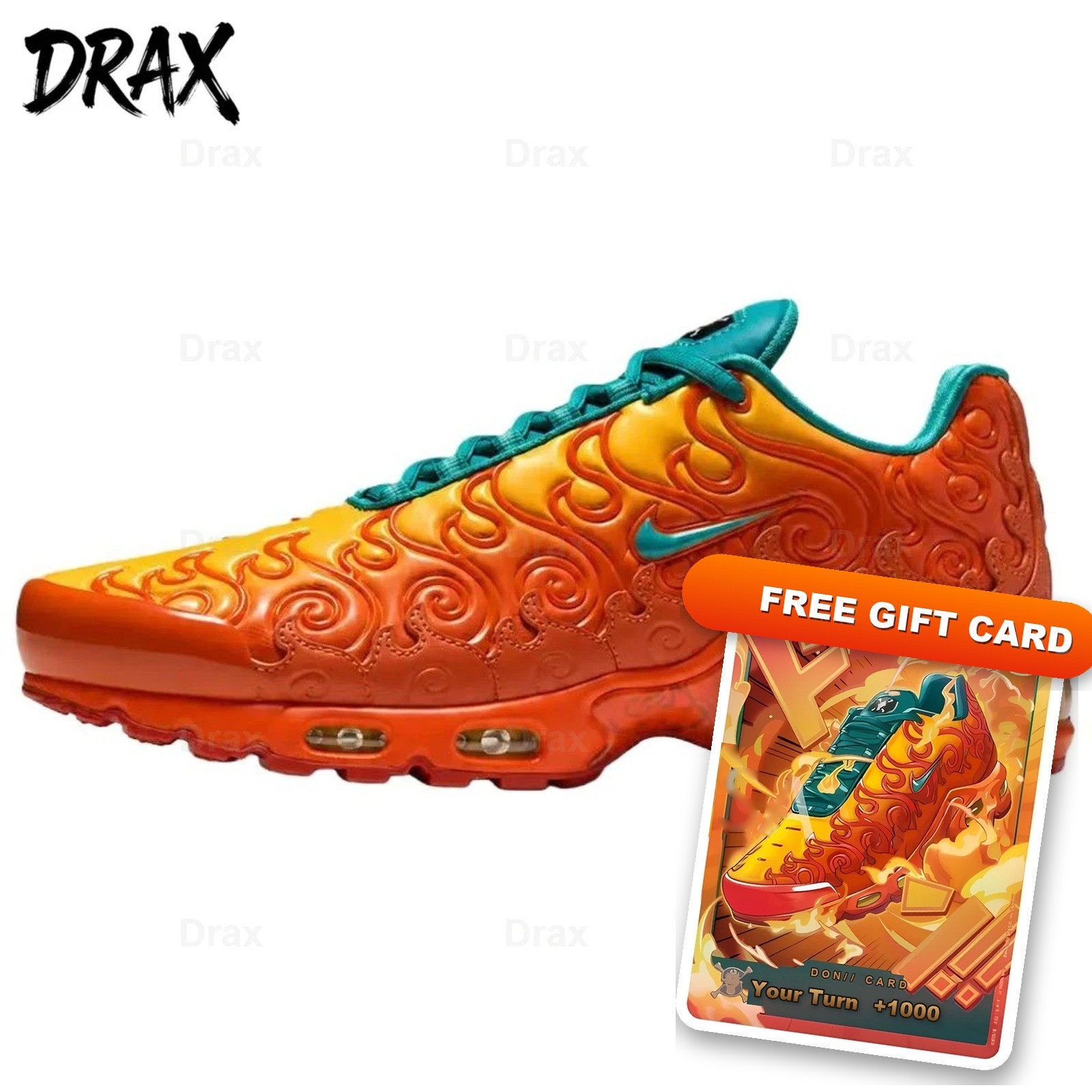 WITH Authenticity Card Nike x ONE PIECE Air Max Plus Mera Mera Orange IW1283-800 WITH Authenticity Card Nike x ONE PIECE Air Max Plus Mera Mera Orange IW1283-800