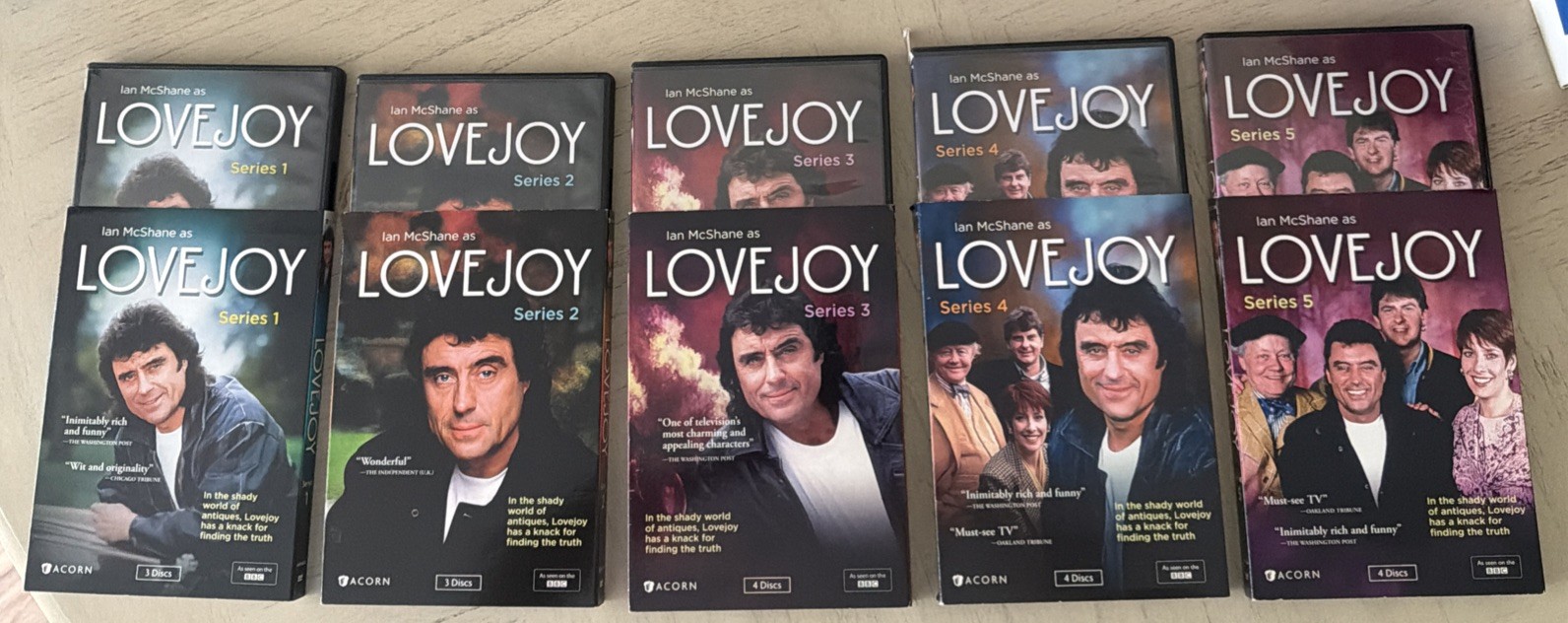 LOVEJOY Series 1, 2, 3, 4 & 5 - 1-5 (DVD) Love Joy BBC Ian McShane