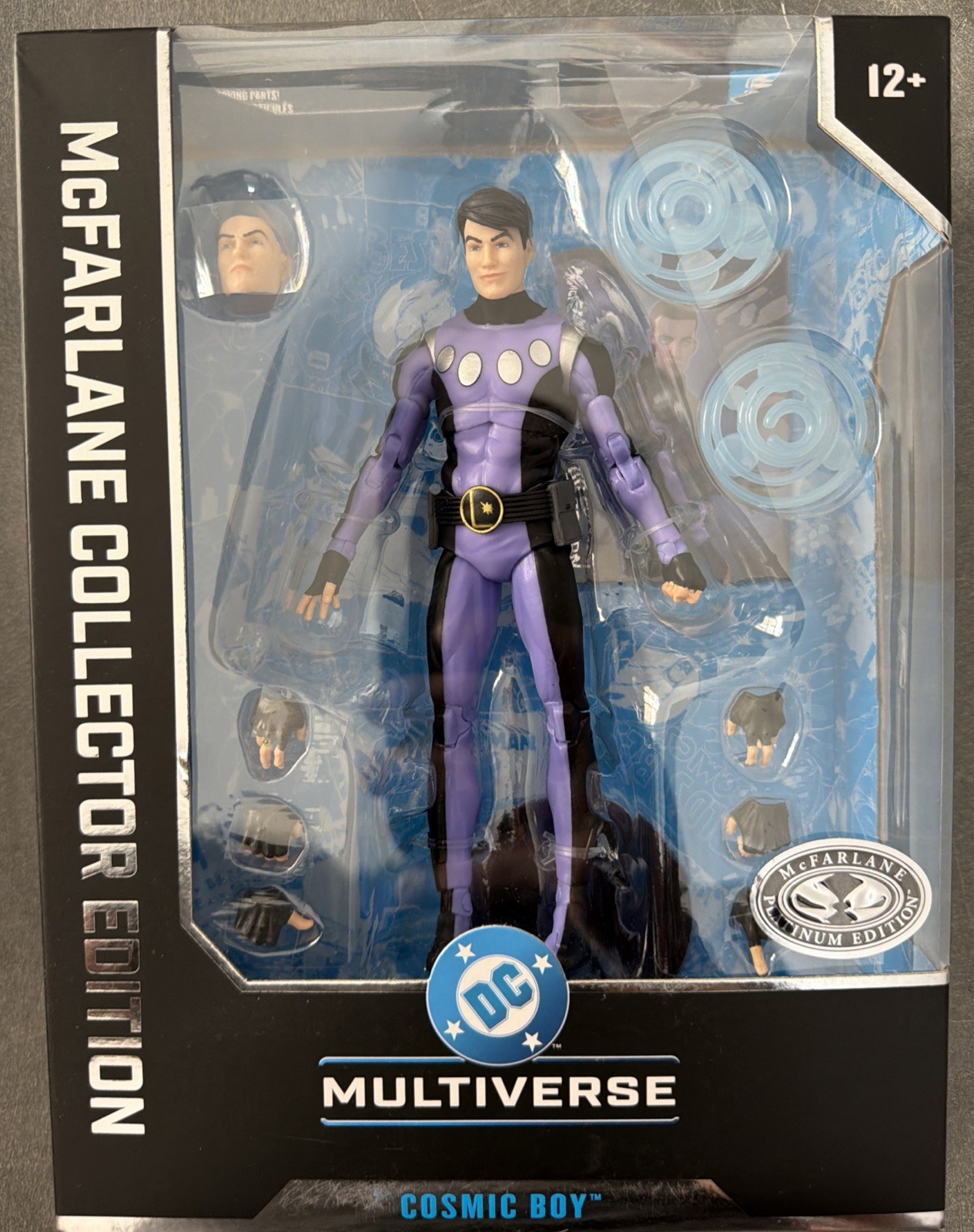 McFarlane DC Multiverse Collectors Edition Cosmic Boy Platinum Edition NIB Chase