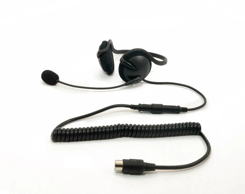 HS H140P - 7 Pin Harley Half Helmet & Helmetless Headset Kit