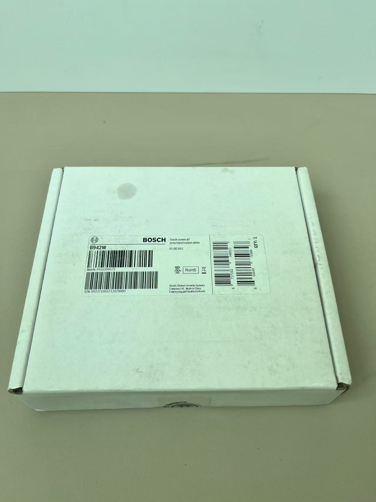 NEW Bosch B942W ADT Touch Screen Keypad White Alarm Security Keypad