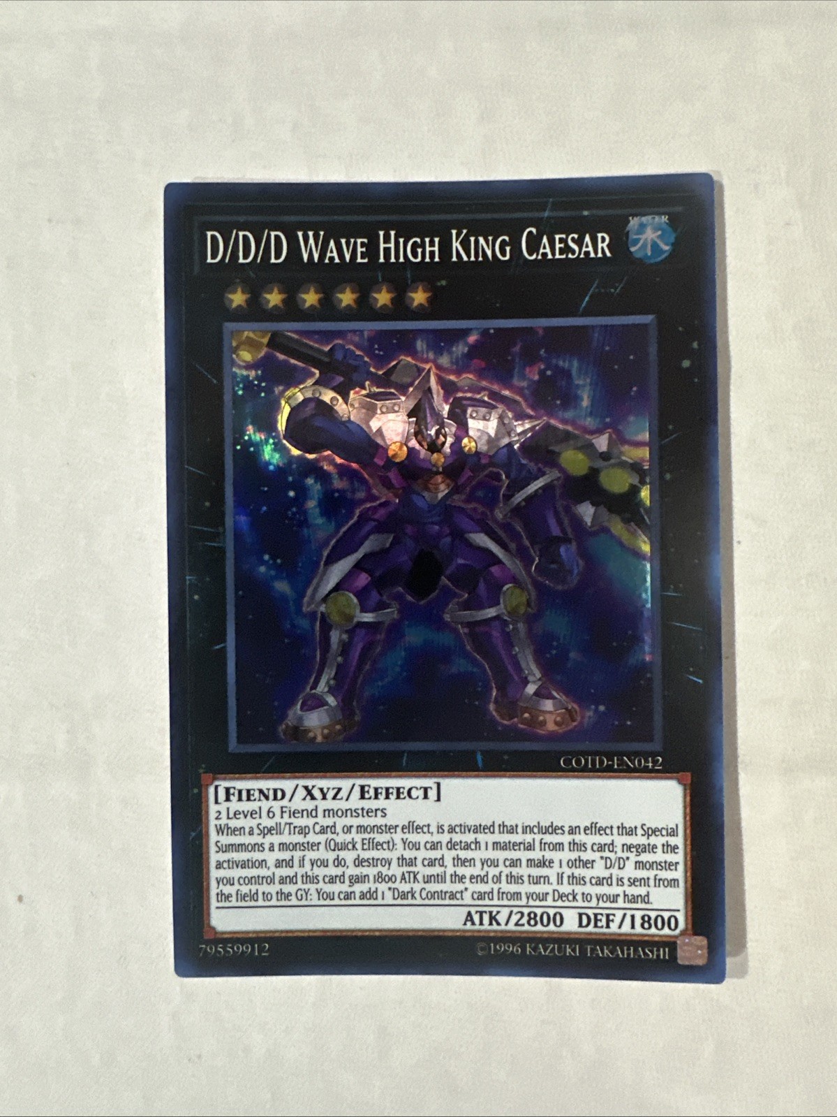 D/D/D Wave High King Caesar COTD-EN042 Unlimited Edition Yugioh NM