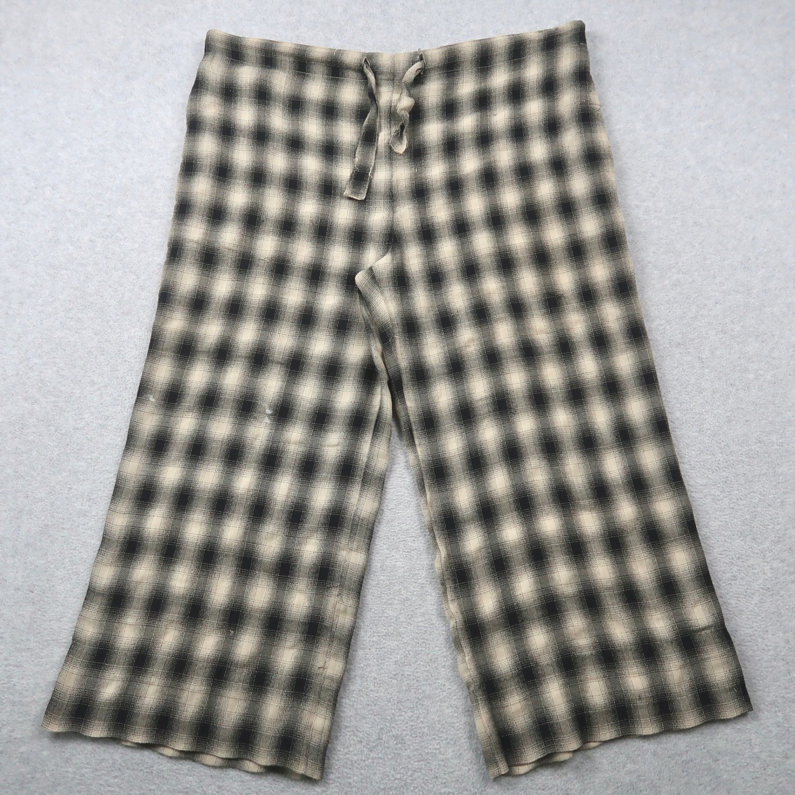 Vintage Compagnie Internationale EXPRESS Shadow Plaid Wide Leg Pants Small