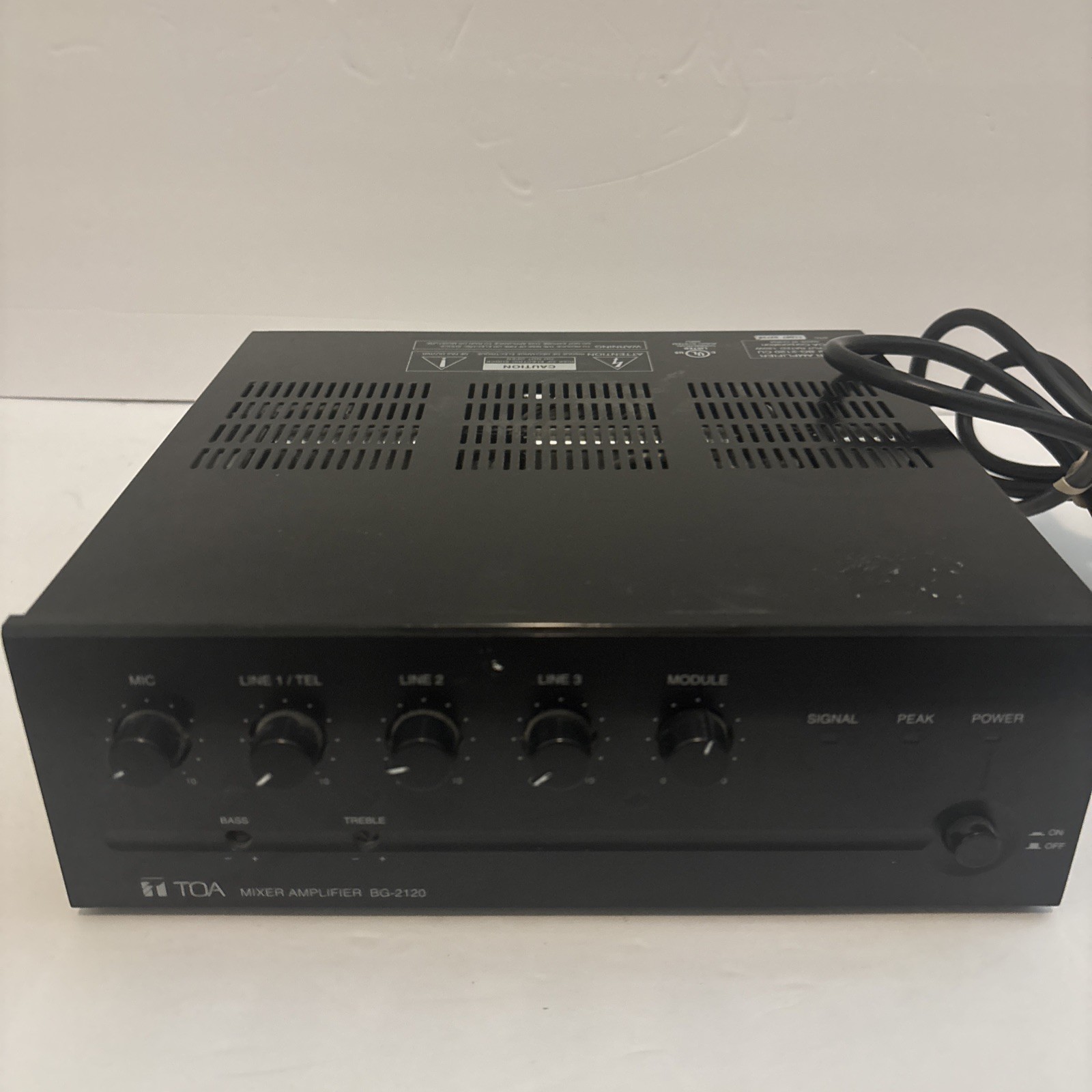 TOA BG-2120CU Mixer Amplifier, 120W - Black - Tested and Works