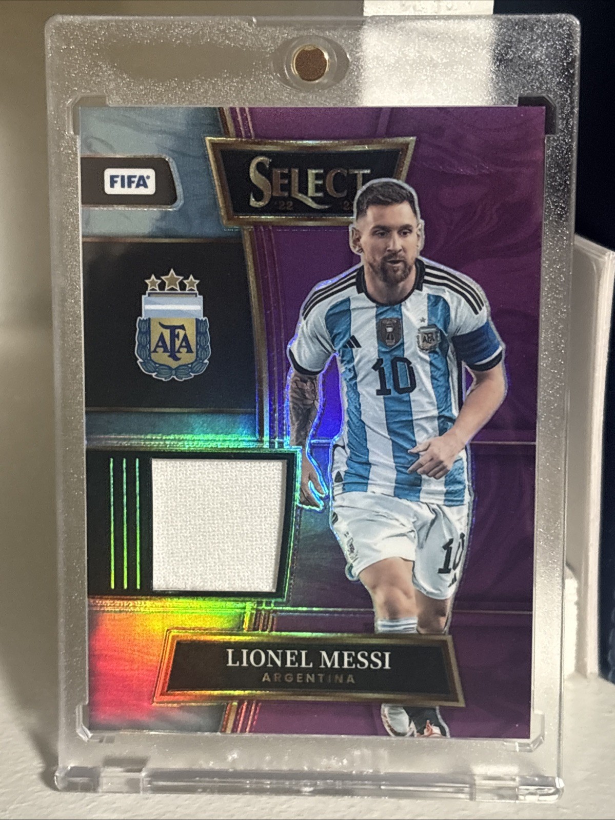 2022-23 FIFA Select Messi SW-LMI Select Swatches Jersey Relic /49