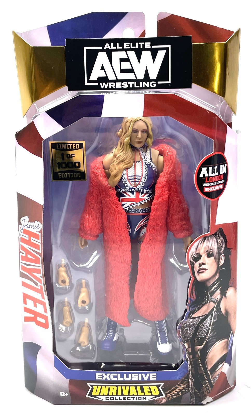 Jaime Hayter AEW All In UK Shop 1/1000 Exclusive Jazwares Unrivaled MOC Jaime Hayter AEW All In UK Shop 1/1000 Exclusive Jazwares Unrivaled MOC