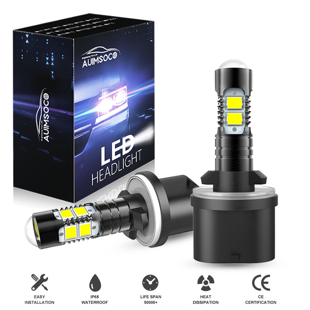 880 899 LED Fog DRL Light Bulbs 330000LM High Power 10000k Cool White Set of 2 880 899 LED Fog DRL Light Bulbs 330000LM High Power 10000k Cool White Set of 2