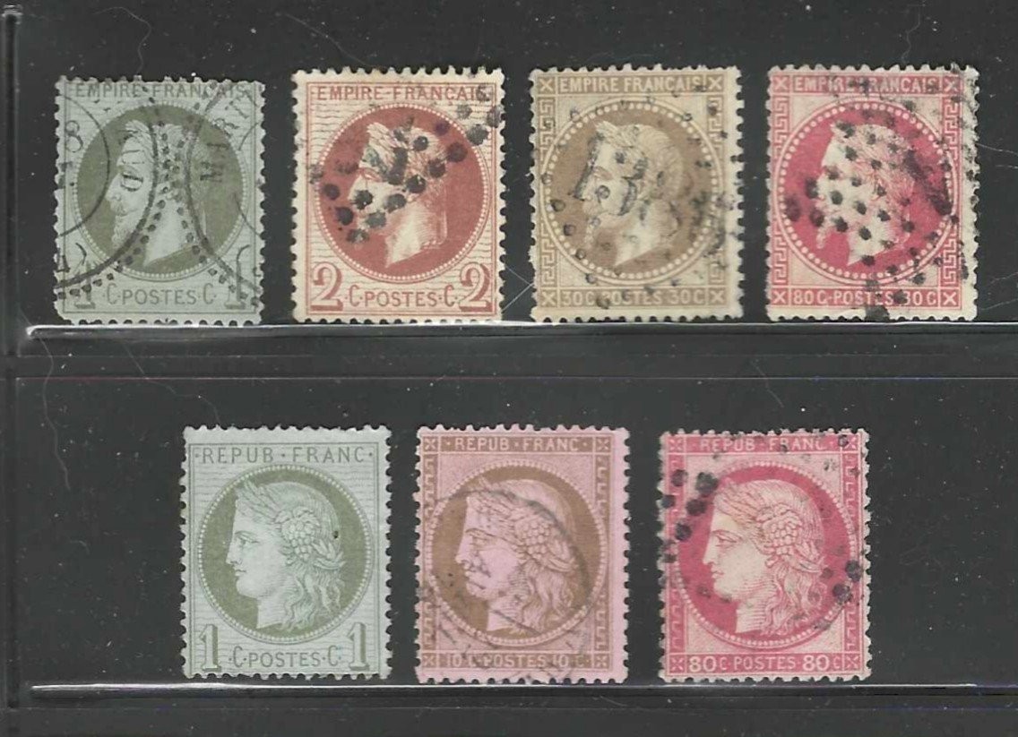 France 1860s - 1870s Used Lot, Nice Condition, SCV $100+