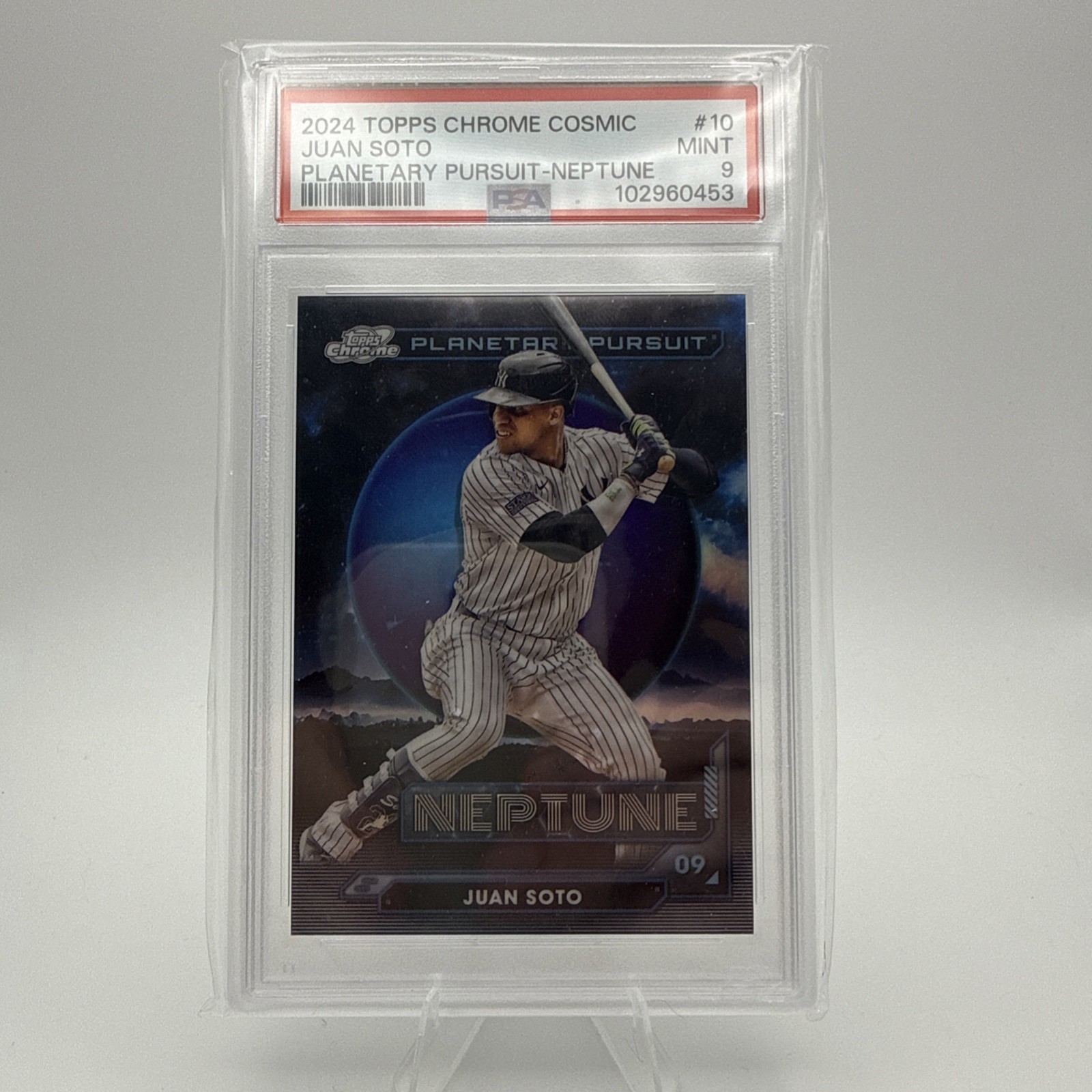 2024 Topps Cosmic Chrome - Planetary Pursuit Juan Soto #PPN-10 Neptune PSA-9