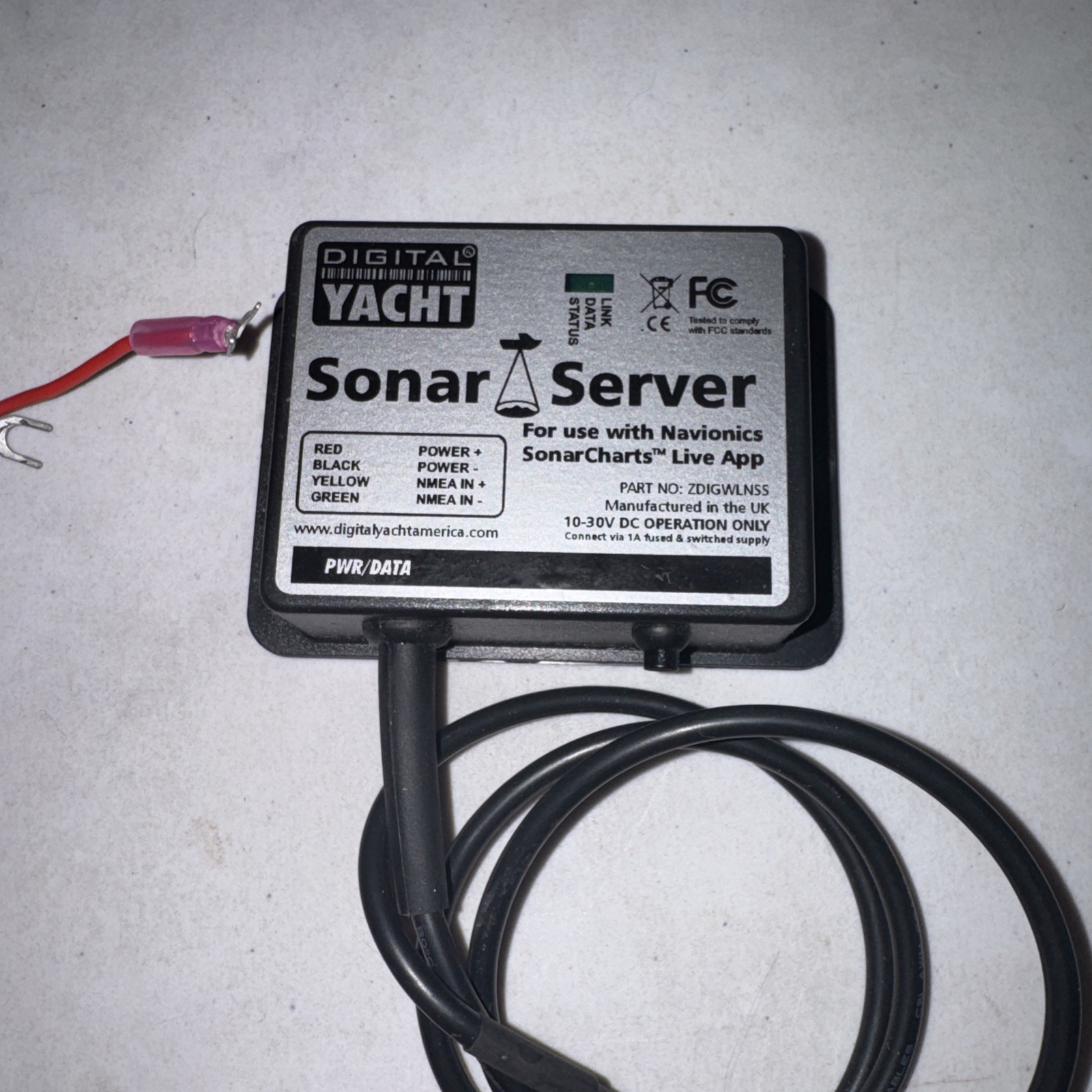 Digital Yacht SONAR SERVER WIRELESS NMEA INTERFACE Digital Yacht SONAR SERVER WIRELESS NMEA INTERFACE
