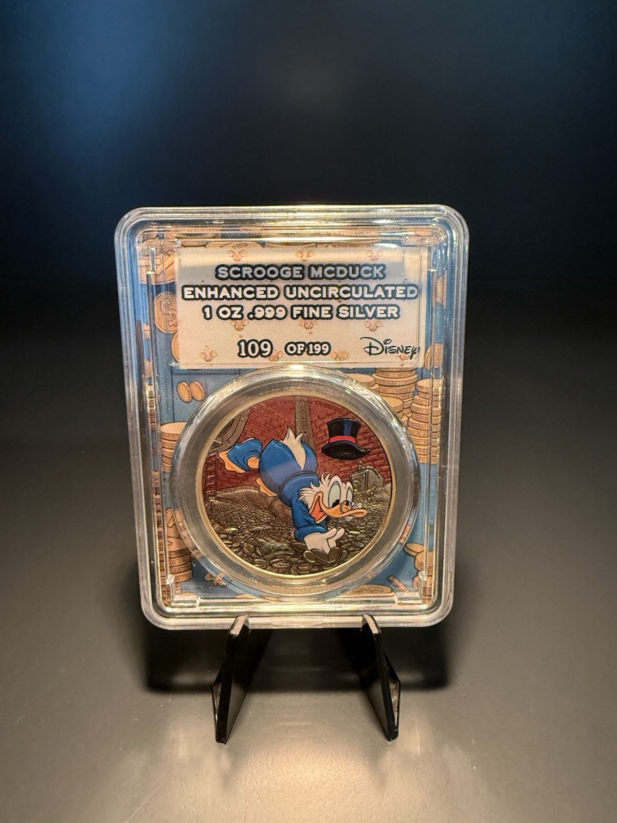 2025 1 Oz .999 Silver Niue $2 Scrooge McDuck Vault Jump Disney Coin Mintage 199 2025 1 Oz .999 Silver Niue $2 Scrooge McDuck Vault Jump Disney Coin Mintage 199