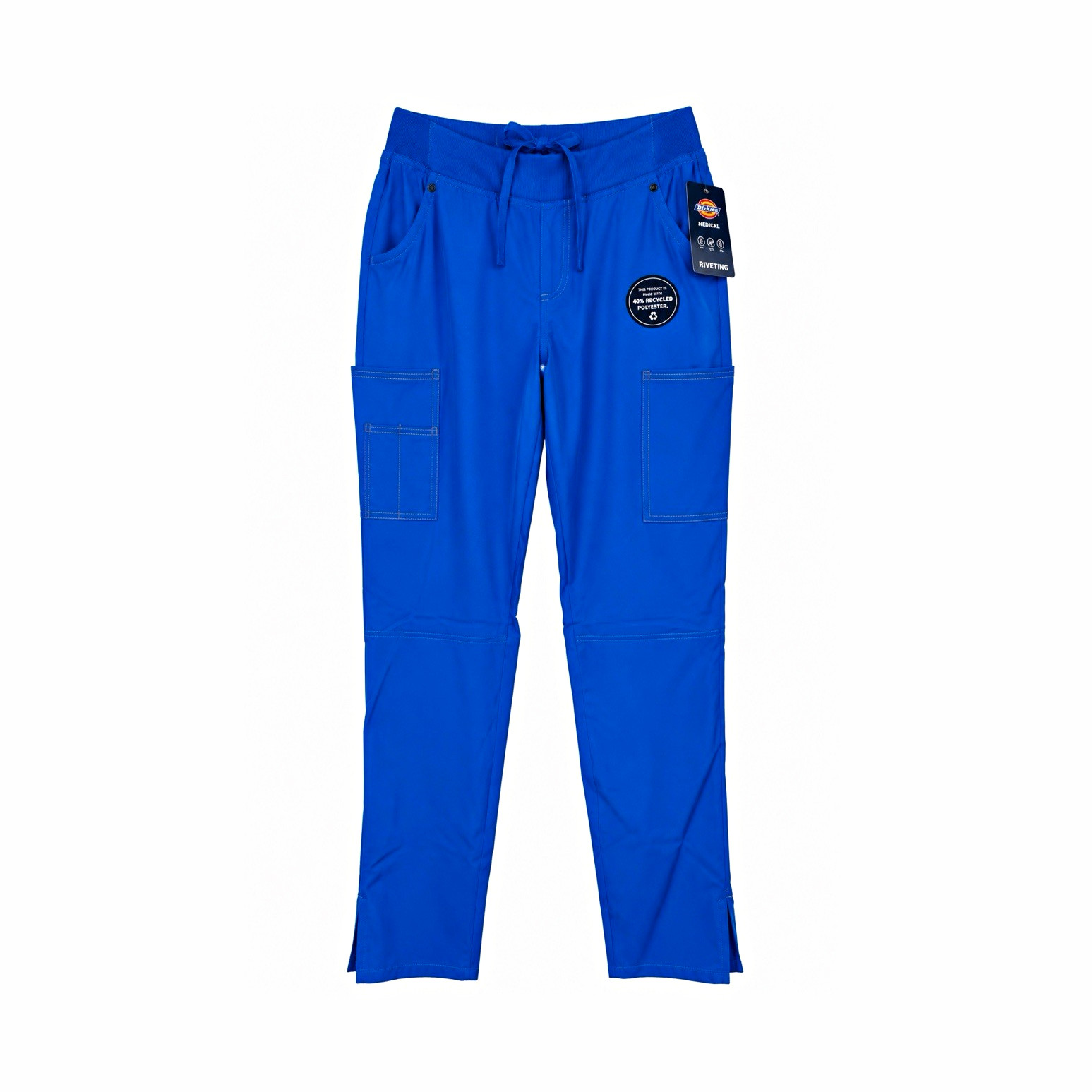 NEW Dickies Riveting PETITE Women’s Cargo Scrub Pants Blue NWT