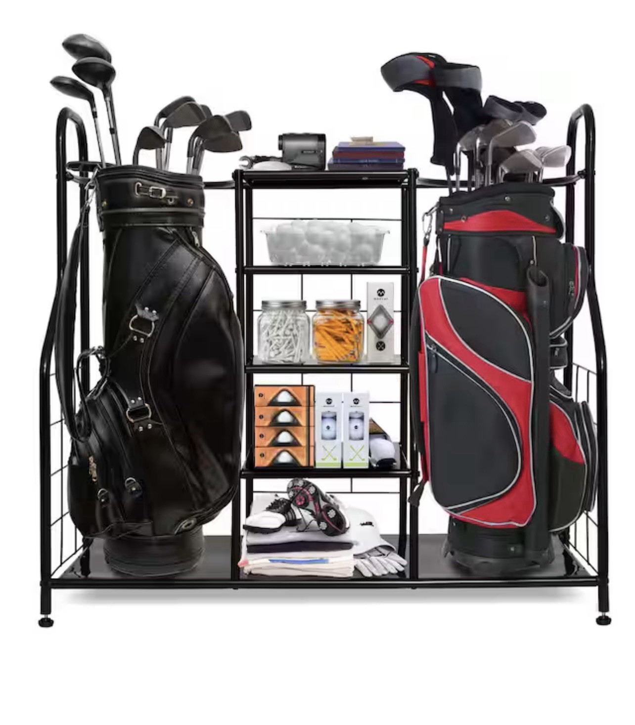 Morvat Golf Organizer Multi Bag Stand With Shelves For Golf Accessories (NIB)