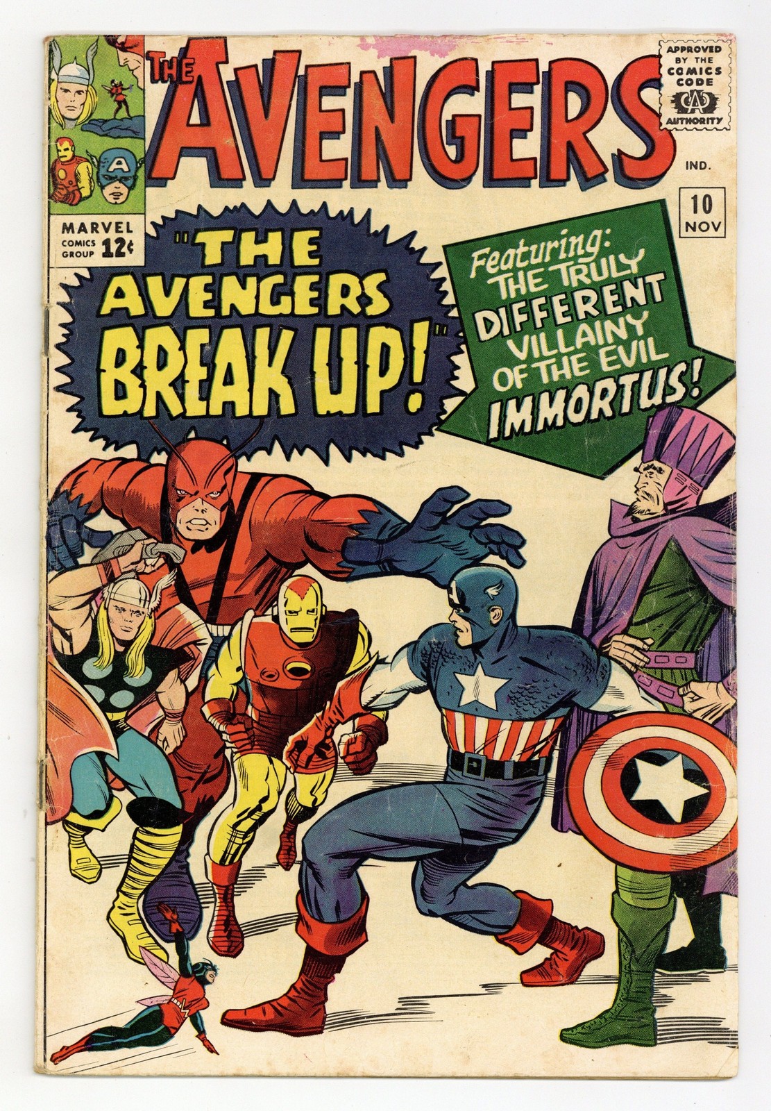 Avengers #10 GD/VG 3.0 RESTORED 1964
