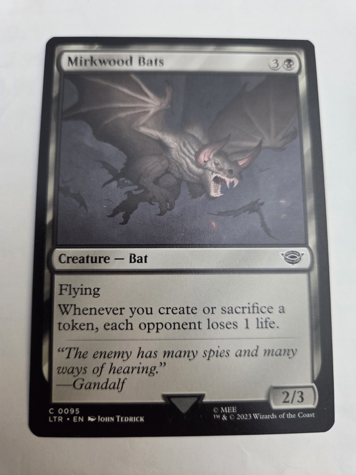mtg, Mirkwood Bats Universes Beyond: the Lord of the Rings:  NM