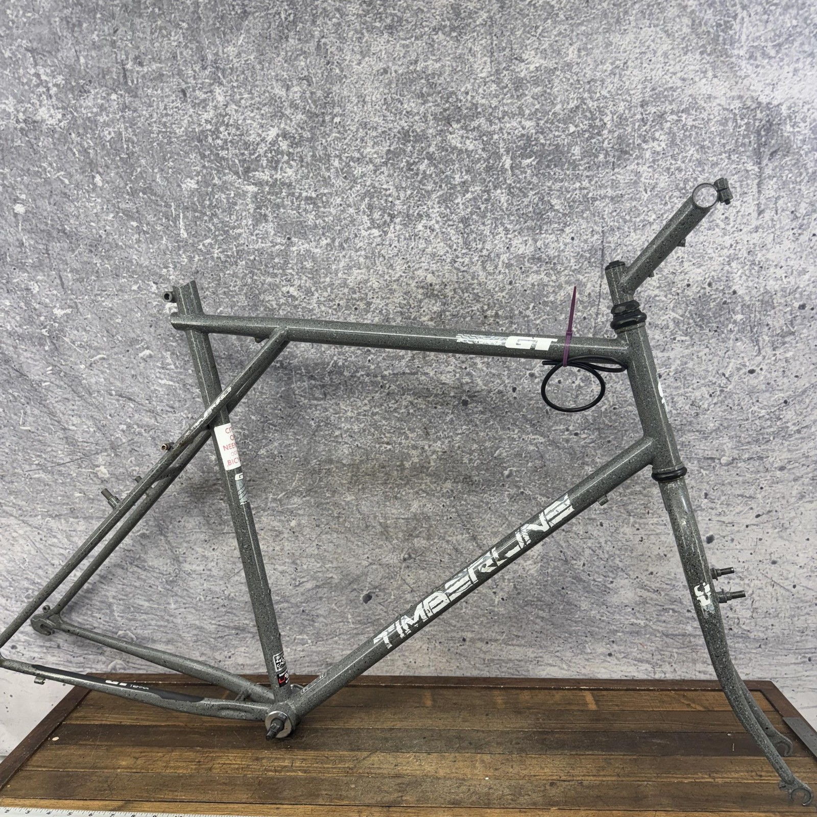 Vintage GT Timberline MTB Frame 22.5in Granite Ishiwata CRMO 26in 130mm Cafe