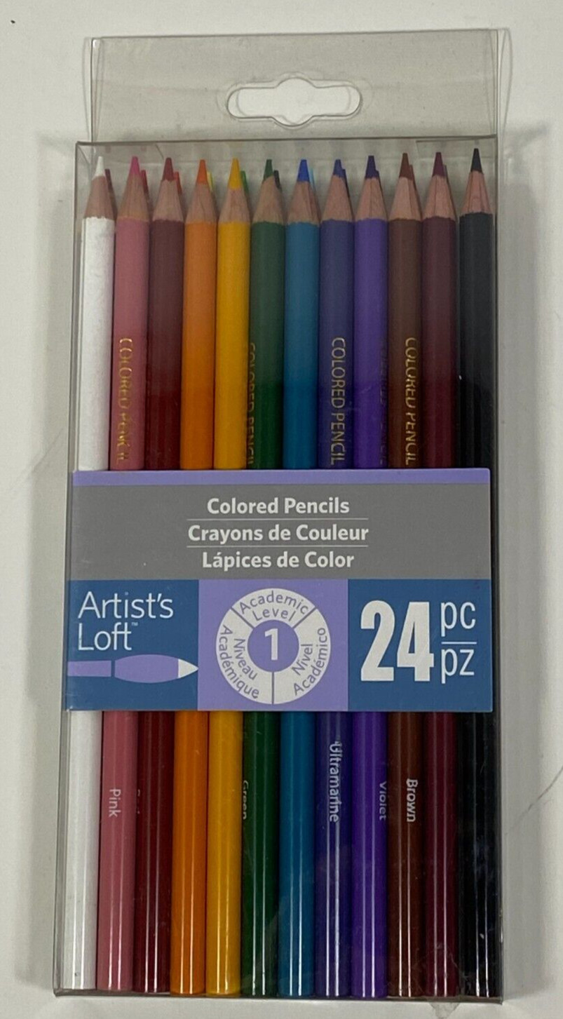 Artist\'s Loft 24 Piece Colored Pencils Academic Level 1 - New In Package Artist\'s Loft 24 Piece Colored Pencils Academic Level 1 - New In Package