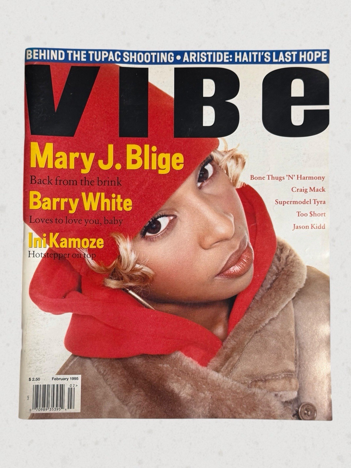 Vintage Vibe Magazine 1995 Feb Mary J Blige Too Short Barry White Hip Hop Tupac Vintage Vibe Magazine 1995 Feb Mary J Blige Too Short Barry White Hip Hop Tupac