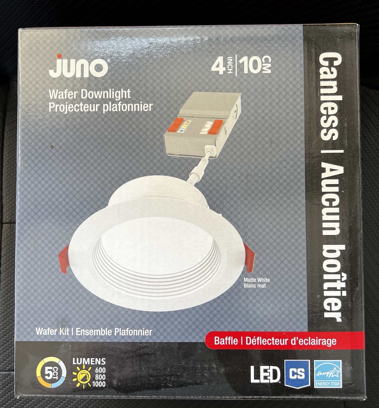 Juno Lighting Canless Recess Wafer Down Light - White LED Easy Install Juno Lighting Canless Recess Wafer Down Light - White LED Easy Install