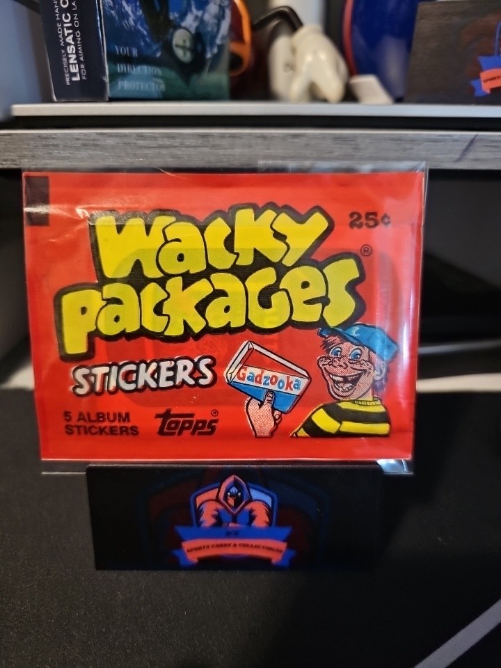 VTG Topps 80s RETRO WACKY PACKAGES 1 Sealedish Pack Collectible Stickers READ